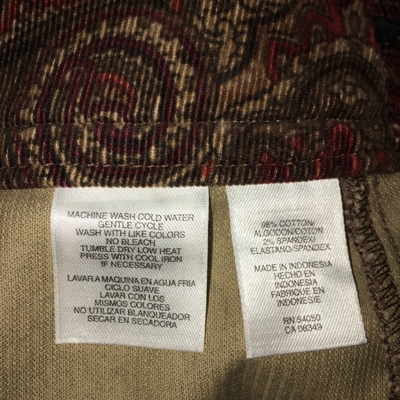 Jones New York Stretch Orange/Brown Skirt Size 10 - Picture 5 of 8